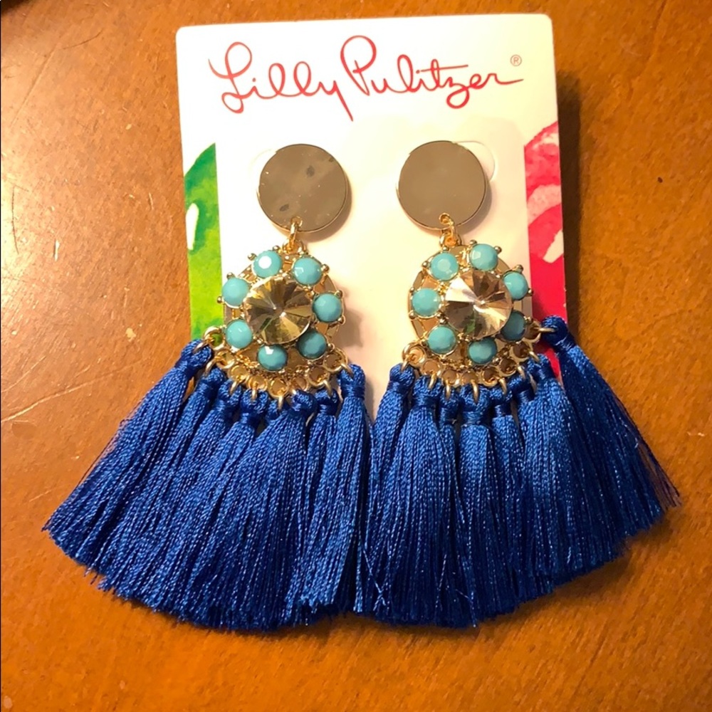 NWT Lilly Pulitzer Tassel Earrings!